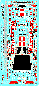 Slixx Decals 97 WINSTON MUSTANG F/C