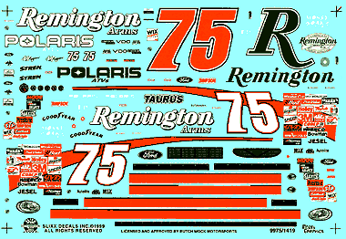 Slixx Decals 99 #75 REMINGTON TAURUS